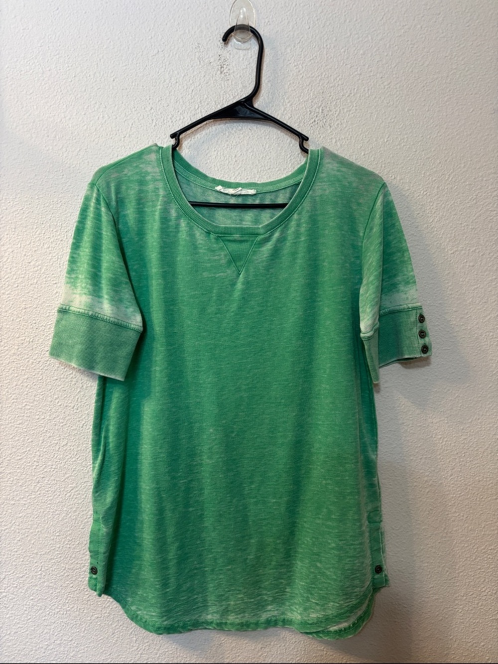 Jane And Delancey Green Short Sleeve Casual Tee
